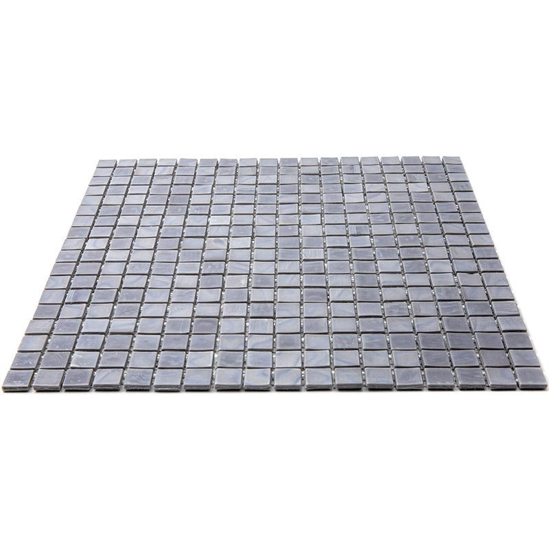 Metal Gray 12x12 Glossy Uniform Square Glass Mosaic Tile (20 pack, 18.69 sq ft/case)