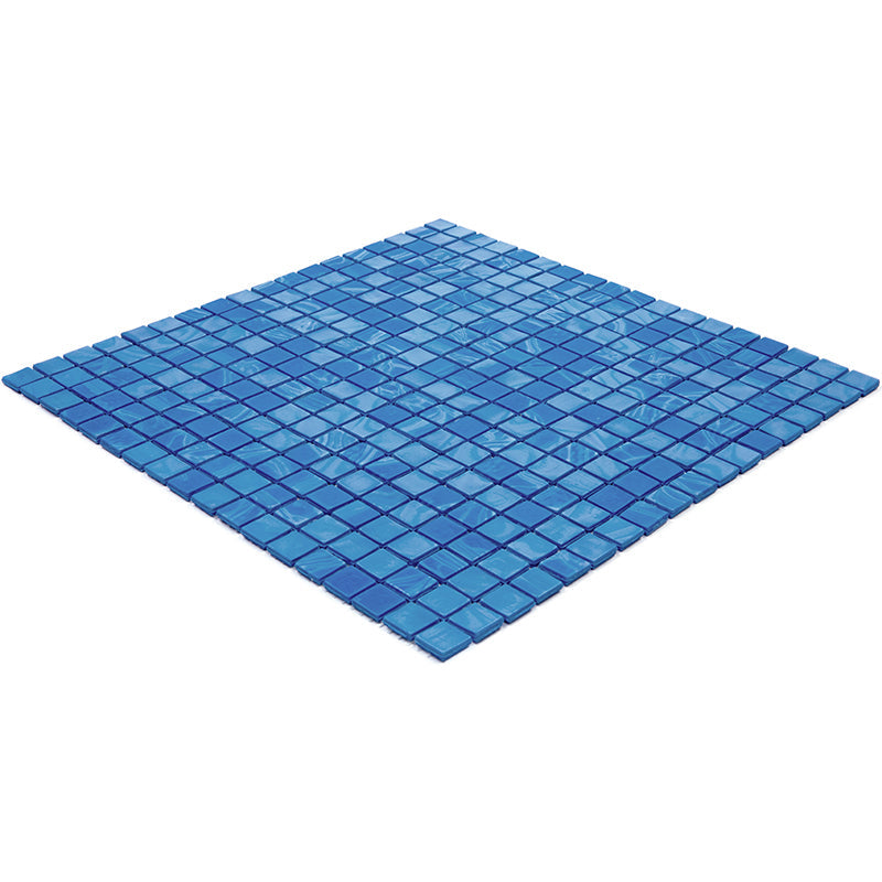 Sapphire Blue 12x12 Glossy Uniform Square Glass Mosaic Tile (20 pack, 18.69 sq ft/case)