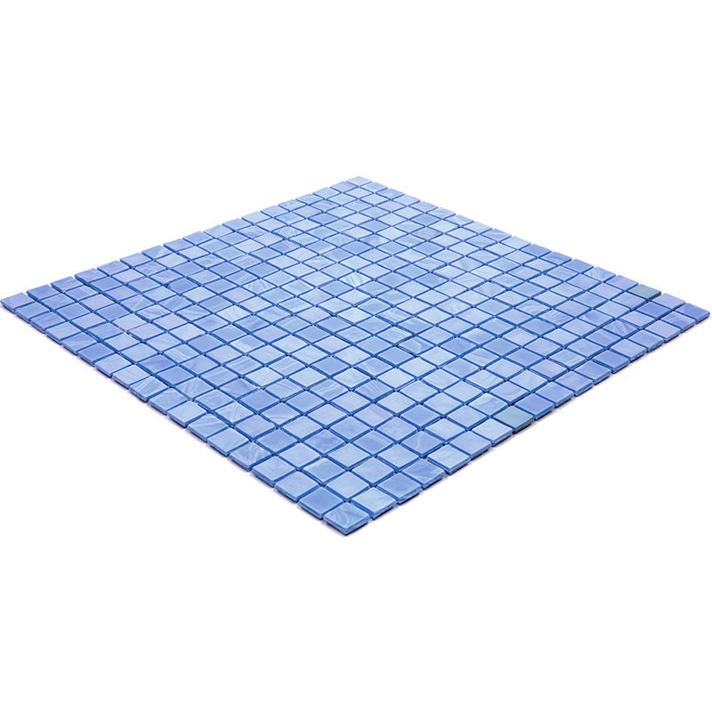 Baby Blue 12x12 Glossy Uniform Square Glass Mosaic Tile (20 pack, 18.69 sq ft/case) - Sample