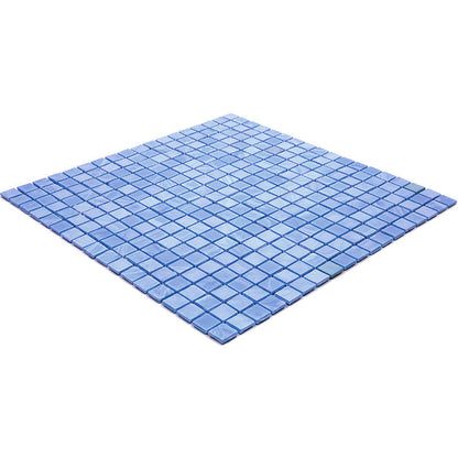 Baby Blue 12x12 Glossy Uniform Square Glass Mosaic Tile (20 pack, 18.69 sq ft/case) - Sample
