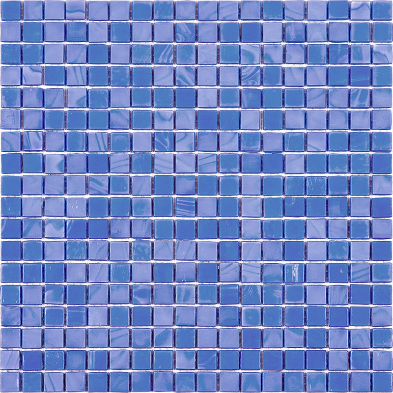 Neon Blue 12x12 Glossy Uniform Square Glass Mosaic Tile (20 pack, 18.69 sq ft/case)
