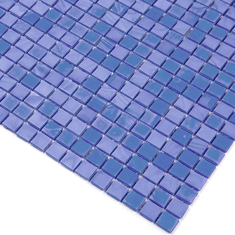 Neon Blue 12x12 Glossy Uniform Square Glass Mosaic Tile (20 pack, 18.69 sq ft/case)
