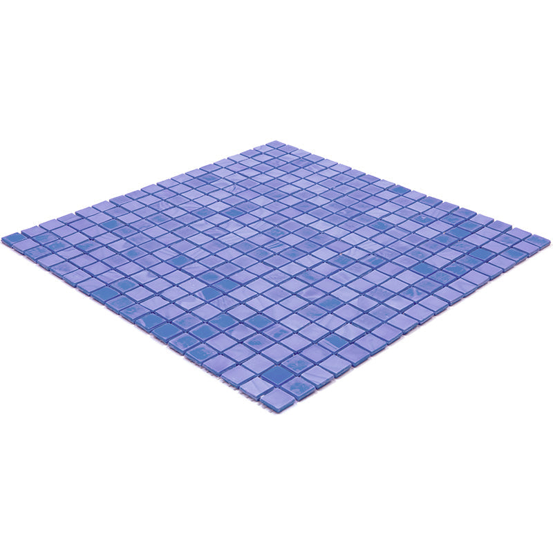 Neon Blue 12x12 Glossy Uniform Square Glass Mosaic Tile (20 pack, 18.69 sq ft/case)