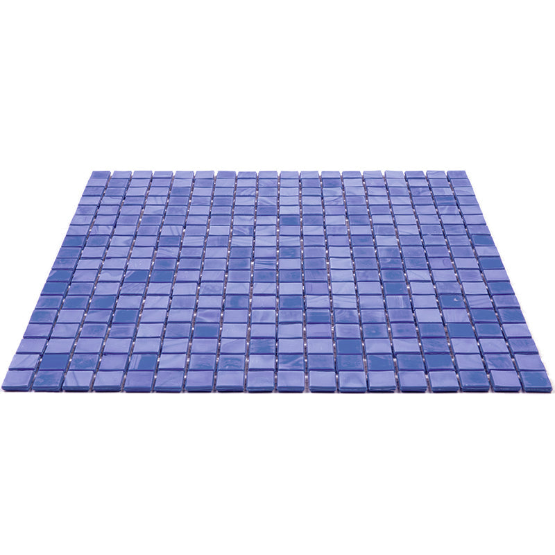 Neon Blue 12x12 Glossy Uniform Square Glass Mosaic Tile (20 pack, 18.69 sq ft/case)