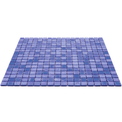 Neon Blue 12x12 Glossy Uniform Square Glass Mosaic Tile (20 pack, 18.69 sq ft/case) - Sample