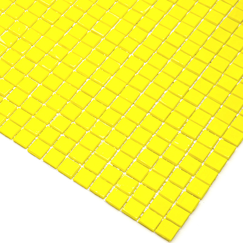 Yellow 12x12 Glossy Uniform Square Glass Mosaic Tile (20 pack, 18.69 sq ft/case)