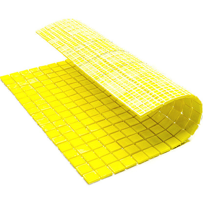 Yellow 12x12 Glossy Uniform Square Glass Mosaic Tile (20 pack, 18.69 sq ft/case)