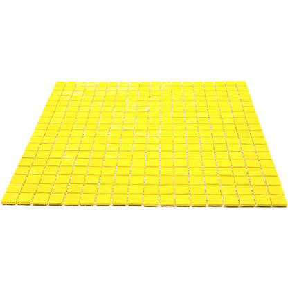 Yellow 12x12 Glossy Uniform Square Glass Mosaic Tile (20 pack, 18.69 sq ft/case) - Sample