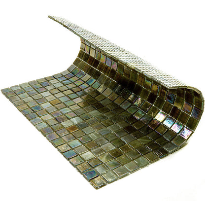 Tortilla Brown 12x12 Glossy Uniform Square Glass Mosaic Tile (20 pack, 18.69 sq ft/case) - Sample