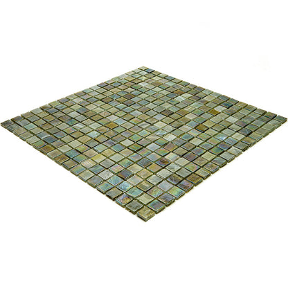 Tortilla Brown 12x12 Glossy Uniform Square Glass Mosaic Tile (20 pack, 18.69 sq ft/case)