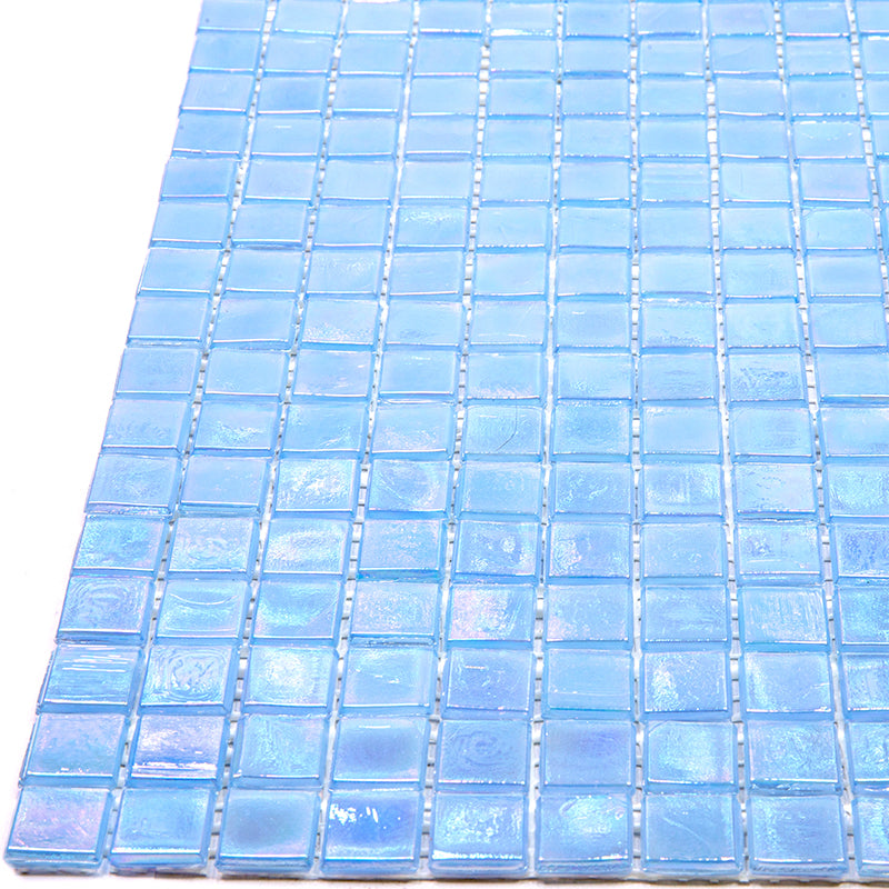 Light Sky Blue 12x12 Glossy Uniform Square Glass Mosaic Tile (20 pack, 18.69 sq ft/case)