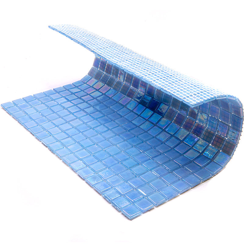 Light Sky Blue 12x12 Glossy Uniform Square Glass Mosaic Tile (20 pack, 18.69 sq ft/case)