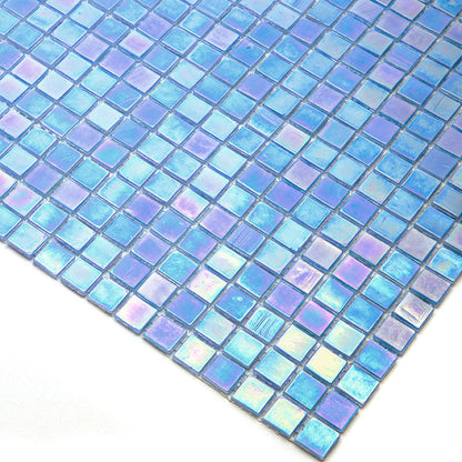 Carolina Blue 12x12 Glossy Uniform Square Glass Mosaic Tile (20 pack, 18.69 sq ft/case) - Sample