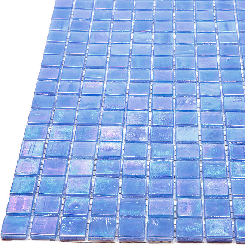 Carolina Blue 12x12 Glossy Uniform Square Glass Mosaic Tile (20 pack, 18.69 sq ft/case) - Sample