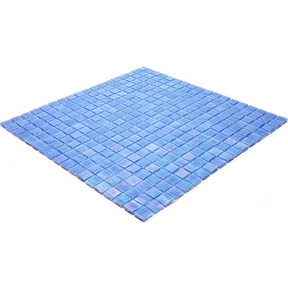Carolina Blue 12x12 Glossy Uniform Square Glass Mosaic Tile (20 pack, 18.69 sq ft/case) - Sample