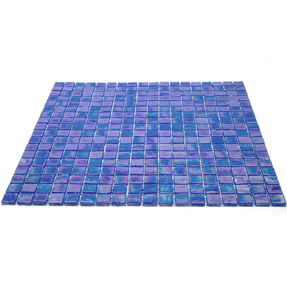 Egyptian Blue 12x12 Glossy Uniform Square Glass Mosaic Tile (20 pack, 18.69 sq ft/case)