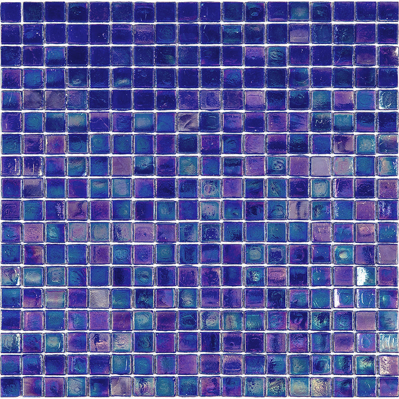 Shimmer Cobalt Blue 12x12 Glossy Uniform Square Glass Mosaic Tile (20 pack, 18.69 sq ft/case)