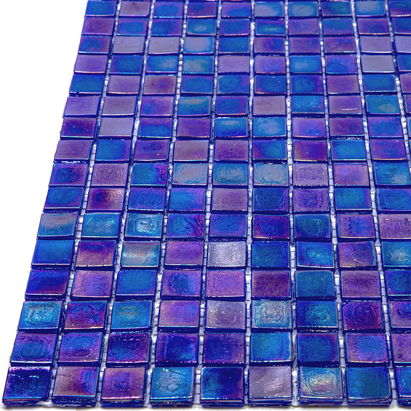 Shimmer Cobalt Blue 12x12 Glossy Uniform Square Glass Mosaic Tile (20 pack, 18.69 sq ft/case)