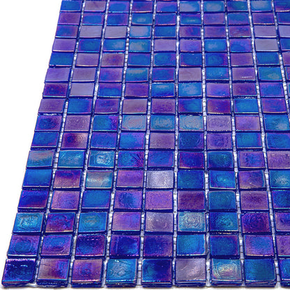 Shimmer Cobalt Blue 12x12 Glossy Uniform Square Glass Mosaic Tile (20 pack, 18.69 sq ft/case) - Sample