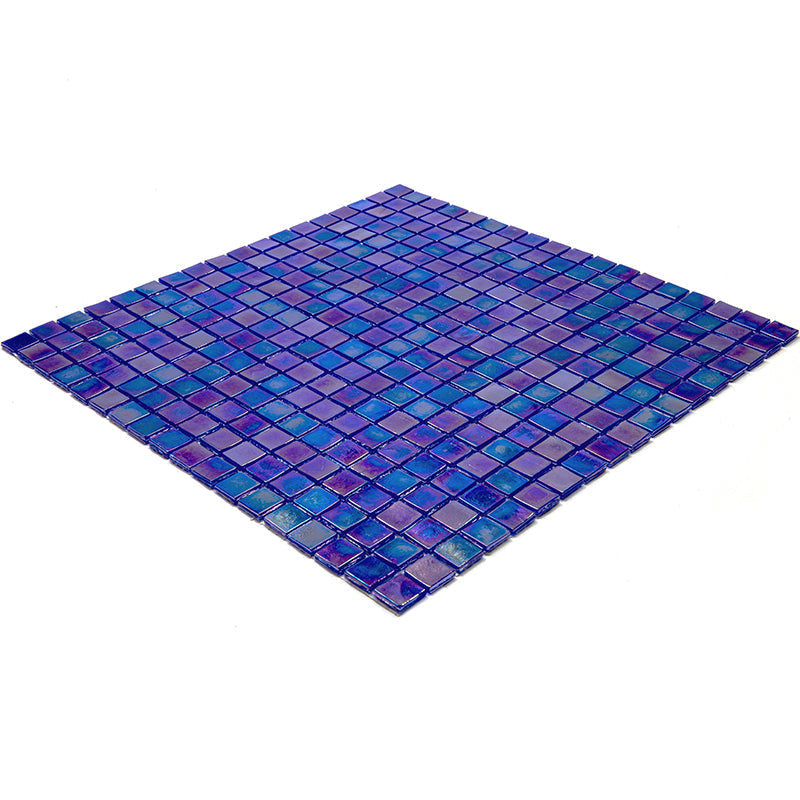 Shimmer Cobalt Blue 12x12 Glossy Uniform Square Glass Mosaic Tile (20 pack, 18.69 sq ft/case)