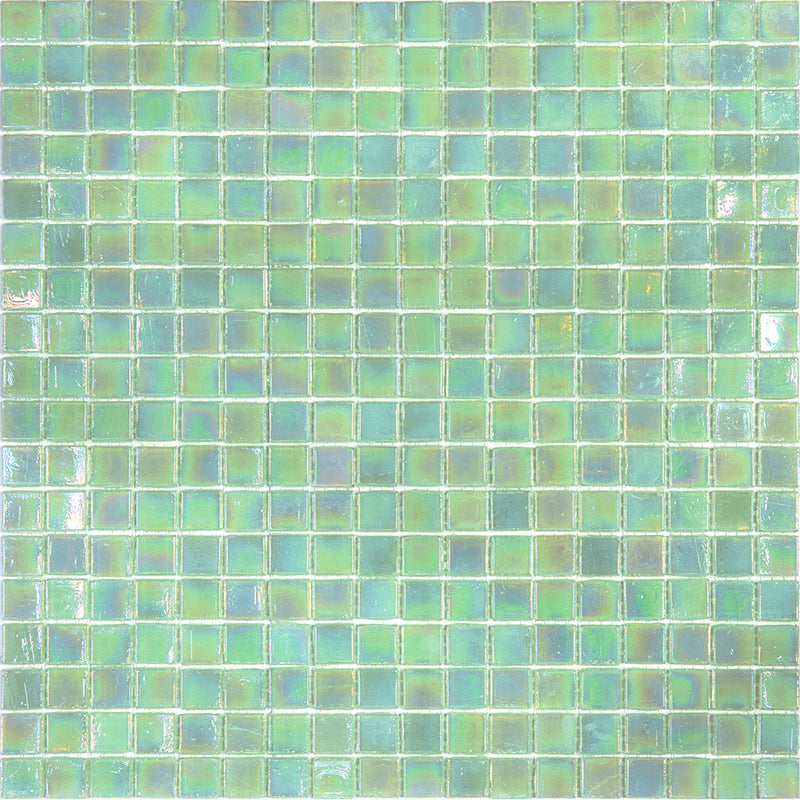 Ultramarine Green 12x12 Glossy Uniform Square Glass Mosaic Tile (20 pack, 18.69 sq ft/case)