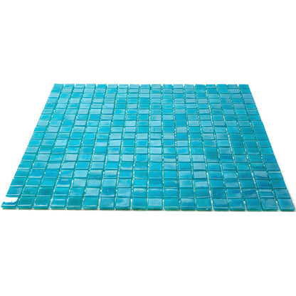Dark Ocean Green 12x12 Glossy Uniform Square Glass Mosaic Tile (20 pack, 18.69 sq ft/case) - Sample