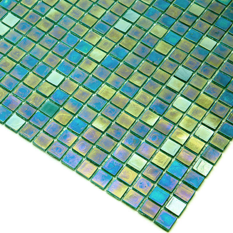 Grenn-Blue 12x12 Glossy Uniform Square Glass Mosaic Tile (20 pack, 18.69 sq ft/case)