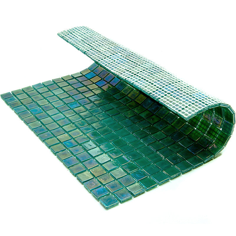 Grenn-Blue 12x12 Glossy Uniform Square Glass Mosaic Tile (20 pack, 18.69 sq ft/case)