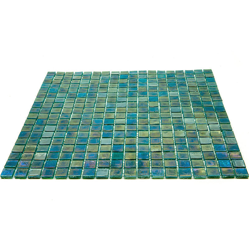 Grenn-Blue 12x12 Glossy Uniform Square Glass Mosaic Tile (20 pack, 18.69 sq ft/case)