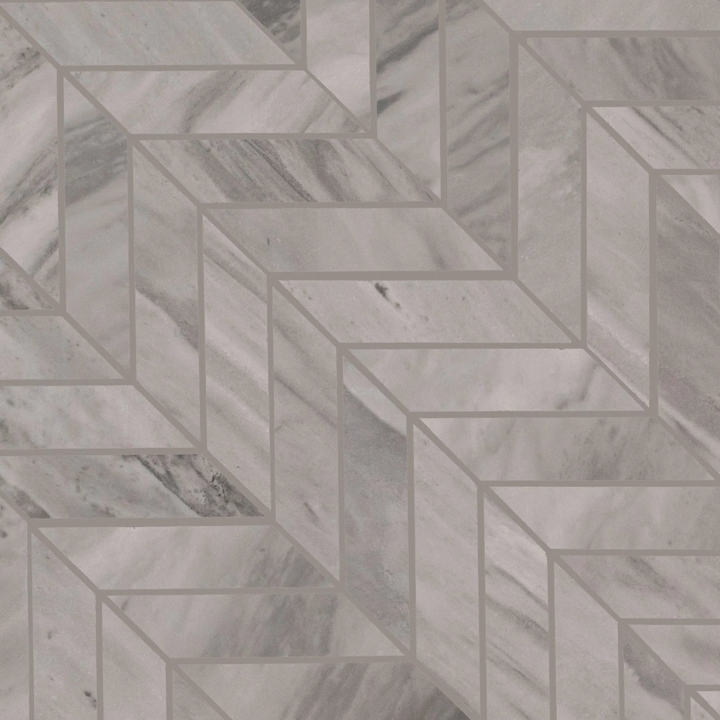 MSI Eden Bardiglio Chevron Mosaic Porcelain Wall and Floor Tile