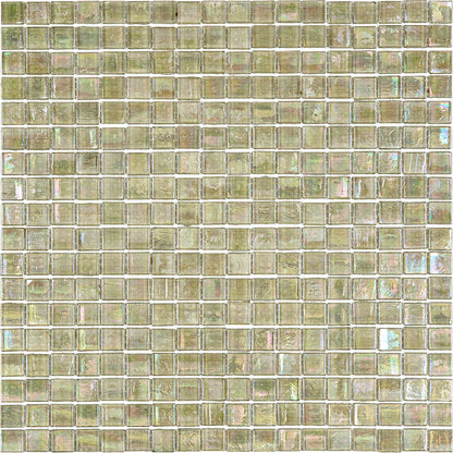 Yellowish Gray 12x12 Glossy Uniform Square Glass Mosaic Tile (20 pack, 18.69 sq ft/case)