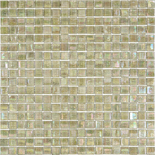Yellowish Gray 12x12 Glossy Uniform Square Glass Mosaic Tile (20 pack, 18.69 sq ft/case)