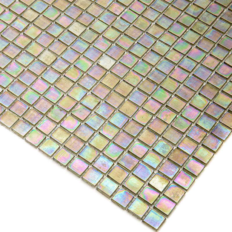 Yellowish Gray 12x12 Glossy Uniform Square Glass Mosaic Tile (20 pack, 18.69 sq ft/case)