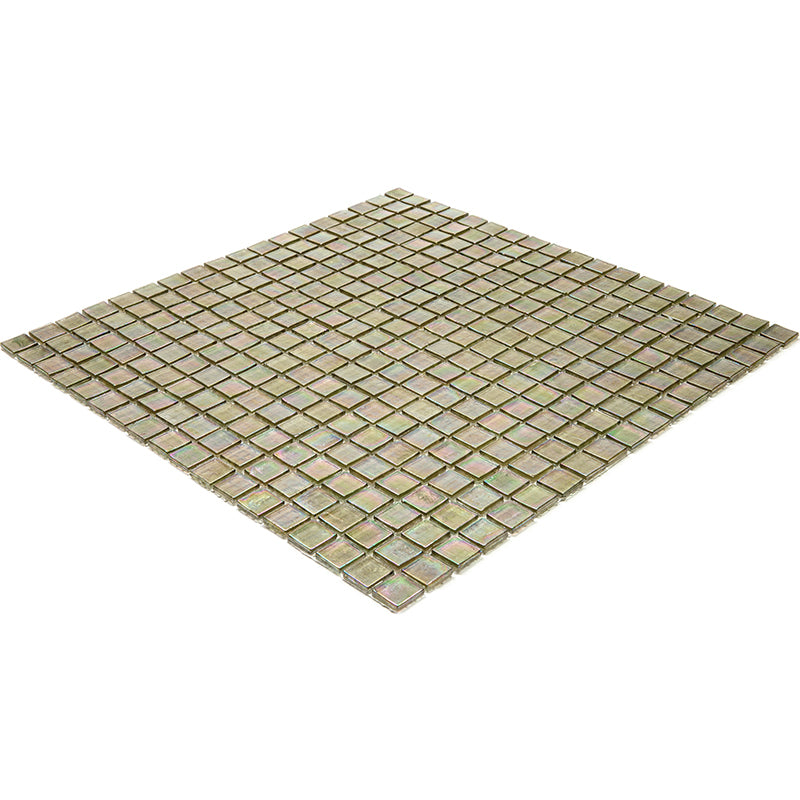 Yellowish Gray 12x12 Glossy Uniform Square Glass Mosaic Tile (20 pack, 18.69 sq ft/case)