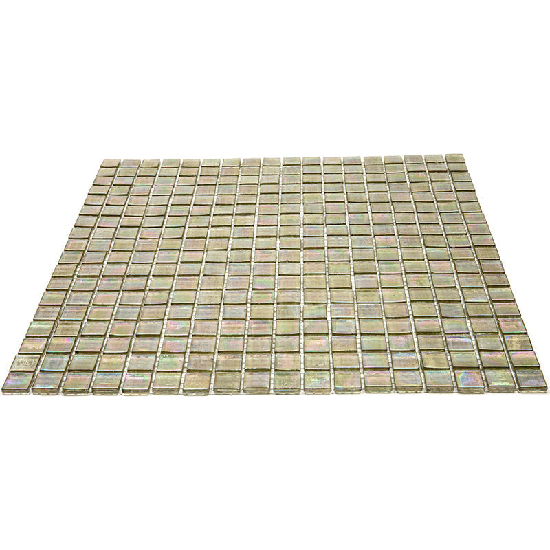 Yellowish Gray 12x12 Glossy Uniform Square Glass Mosaic Tile (20 pack, 18.69 sq ft/case) - Sample
