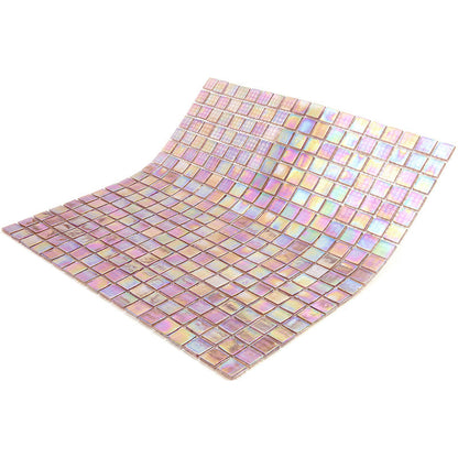 China Pink 12x12 Glossy Uniform Square Glass Mosaic Tile (20 pack, 18.69 sq ft/case)