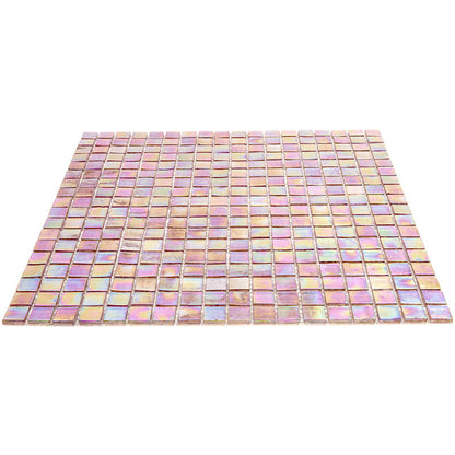 China Pink 12x12 Glossy Uniform Square Glass Mosaic Tile (20 pack, 18.69 sq ft/case)