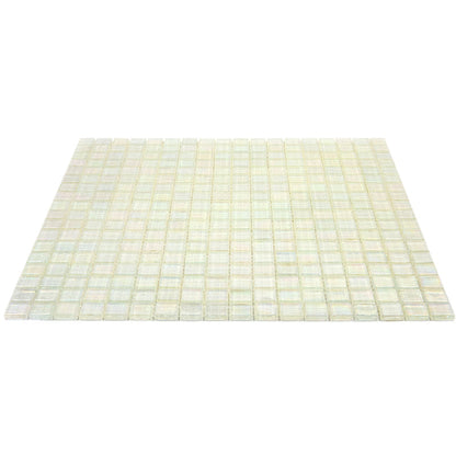 Rainbow White 12x12 Glossy Uniform Square Glass Mosaic Tile (20 pack, 18.69 sq ft/case) - Sample