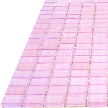 Pale Pink 12x12 Glossy Uniform Square Glass Mosaic Tile (20 pack, 18.69 sq ft/case)