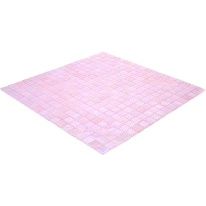 Pale Pink 12x12 Glossy Uniform Square Glass Mosaic Tile (20 pack, 18.69 sq ft/case)