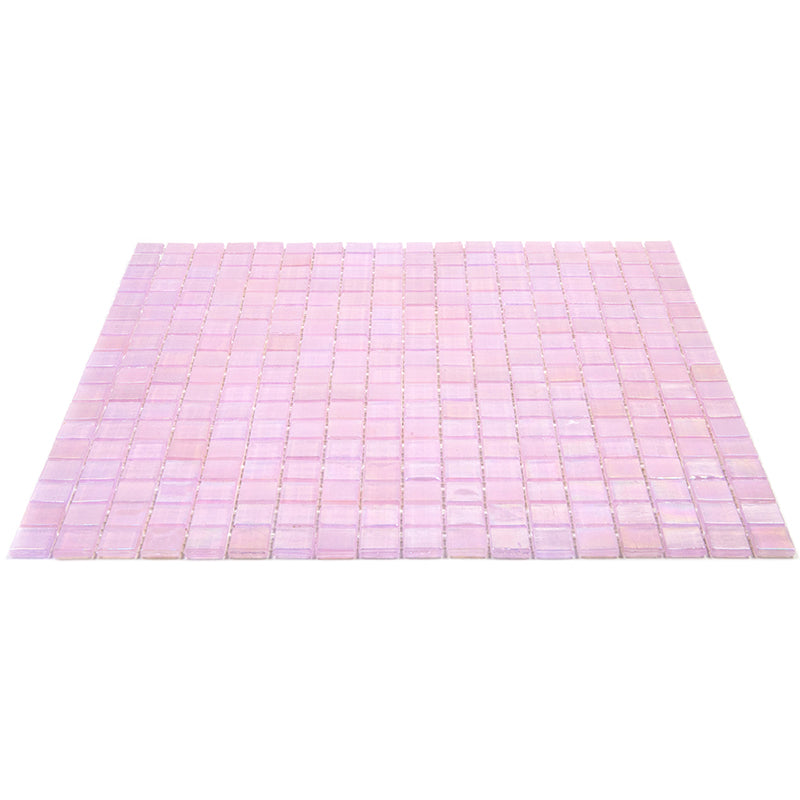 Pale Pink 12x12 Glossy Uniform Square Glass Mosaic Tile (20 pack, 18.69 sq ft/case)