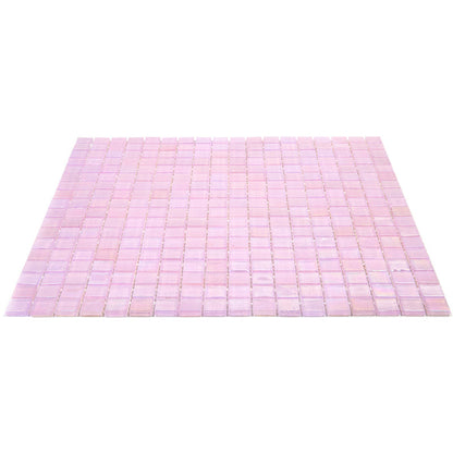Pale Pink 12x12 Glossy Uniform Square Glass Mosaic Tile (20 pack, 18.69 sq ft/case) - Sample