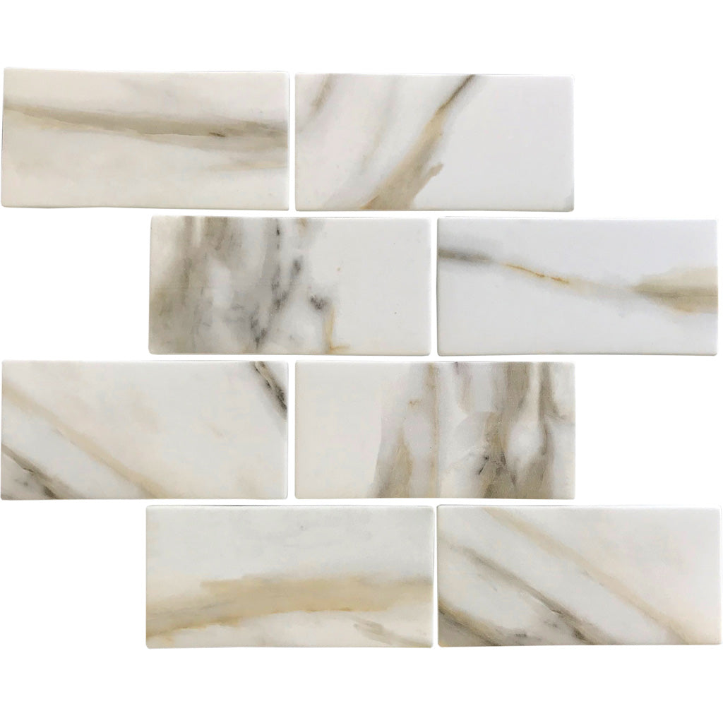 Chiffon White 12x12 Matte Brick Recycled Glass Mosaic Tile (10 pack, 9.18 sq ft/case)
