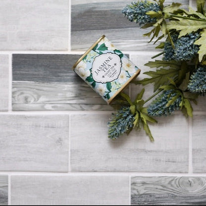 Gray Beige 12x12 Matte Brick Recycled Glass Mosaic Tile (10 pack, 9.18 sq ft/case)