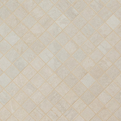 MSI Quartz White Porcelain Mosaic Wall and Floor Tile - Legions Collection