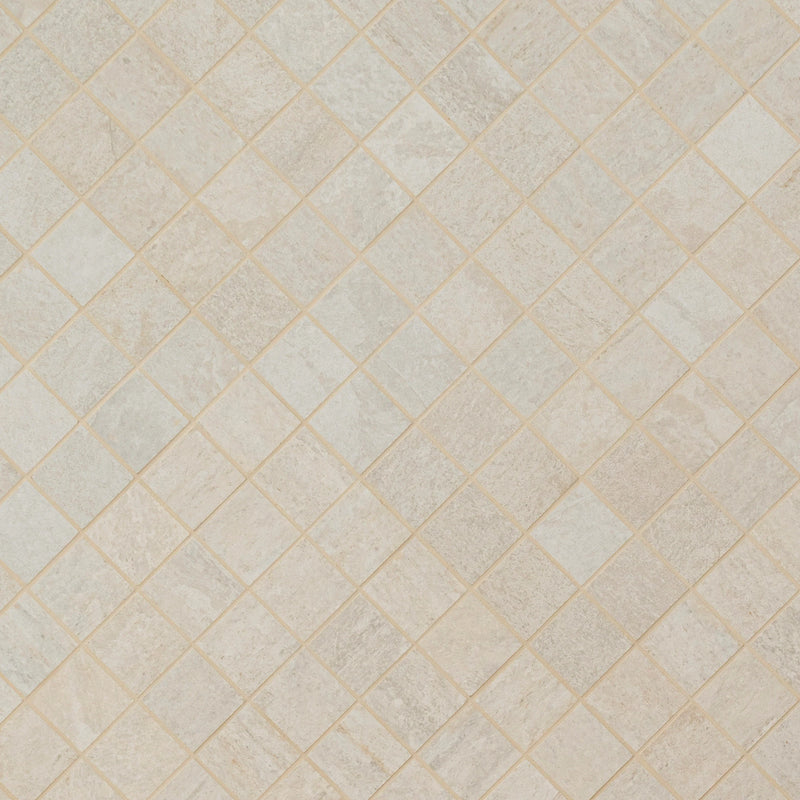 MSI Quartz White Porcelain Mosaic Wall and Floor Tile - Legions Collection