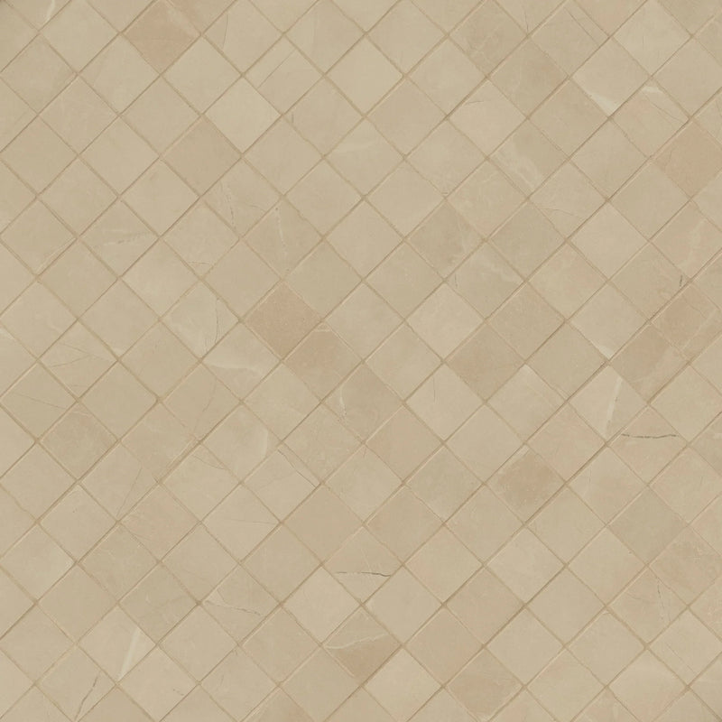 MSI Sande Cream Matte Porcelain Mosaic Wall and Floor Tile 2"x2"