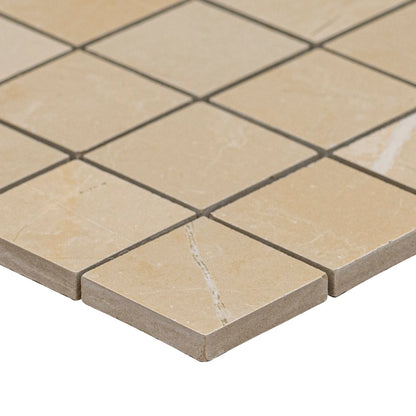 MSI Sande Cream Matte Porcelain Mosaic Wall and Floor Tile 2"x2"