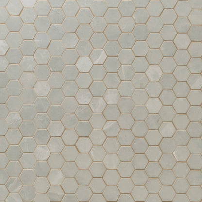 MSI Sande Grey Hexagon Matte Mosaic Porcelain Wall and Floor Tile 2"x2"