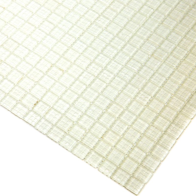 Cotton White 12x12 Glossy Uniform Square Glass Mosaic Tile (20 pack, 18.69 sq ft/case) - Sample